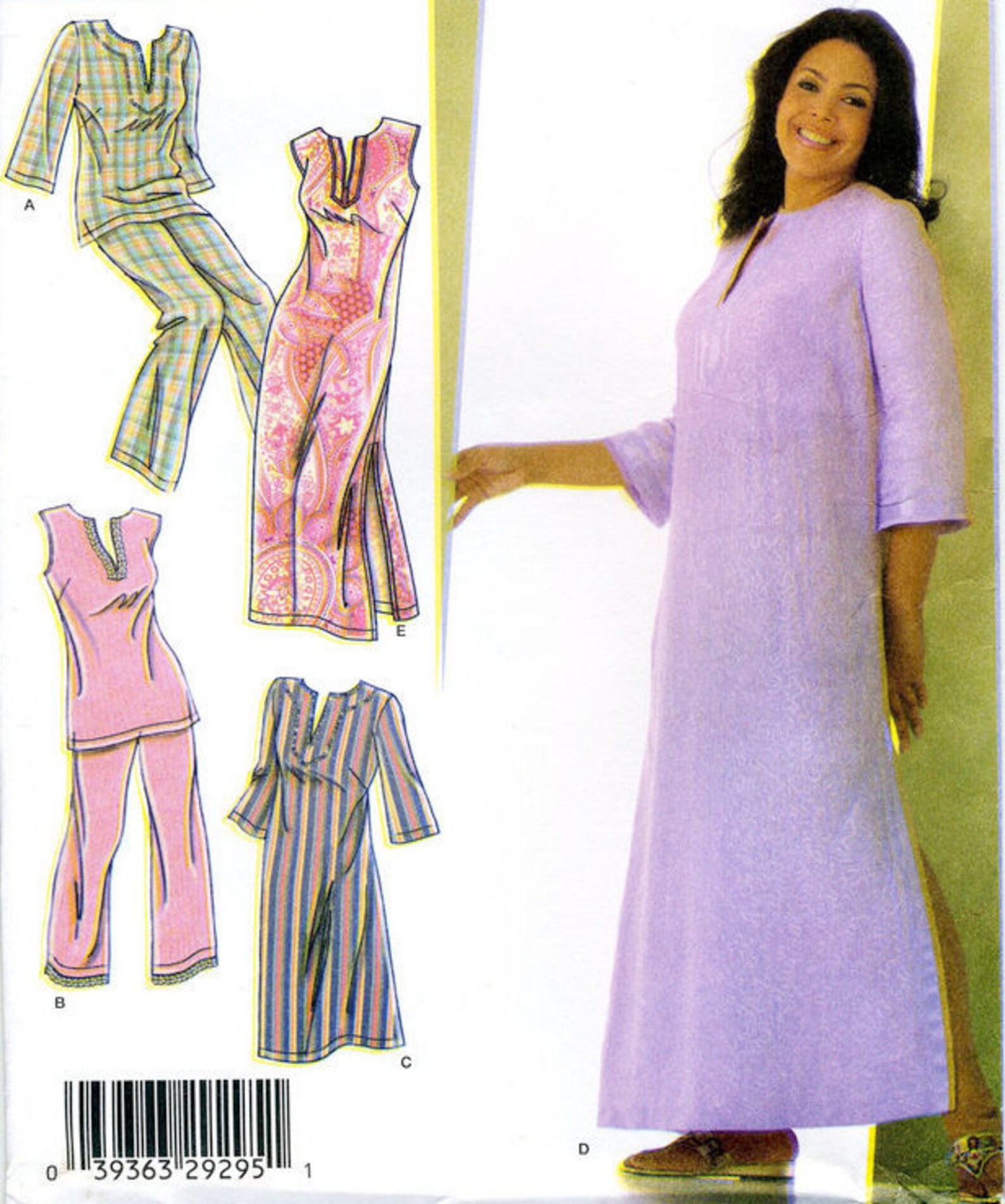Plus Size SLEEPWEAR Sewing Pattern Nightgowns Pajamas Etsy