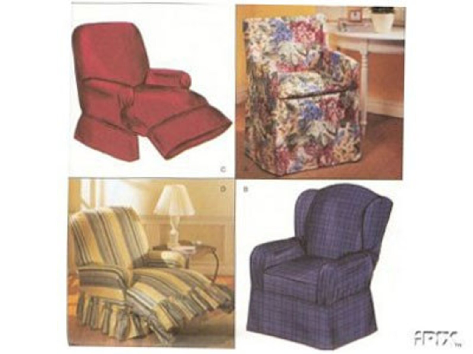 RECLINER Slipcover Sewing Pattern Recliner Wingback Etsy