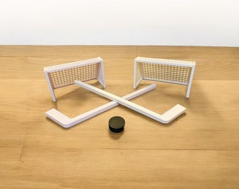 Mini 3D-geprinte ijshockeyset: breng het plezier van ijshockey naar je tafel!
