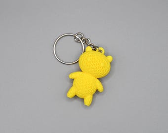 Gehaakte sleutelhanger teddybeer