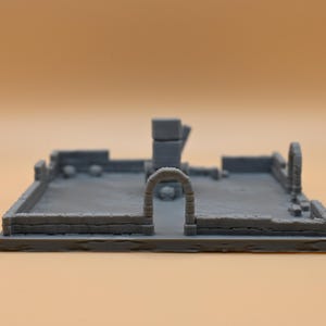 Ruins Terrain Piece – 3D Printed DnD Scatter Terrain | Tabletop RPG Scenery | 11cm Square | Paintable Dungeon Decor