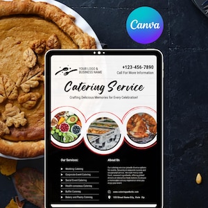 Catering Flyers, Chef Marketing Flyers, Food Service, Food Menu, Catering Templates, Food, Events, Vendor, Catering, Social Media Flyers