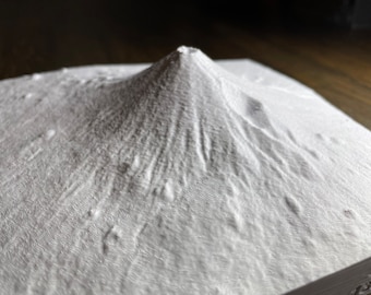 Mount Fuji 3D Printed Topographic Model | Stunning Terrain Replica | Mountain Home Decor | Unique Gift for Outdoor Enthusiasts