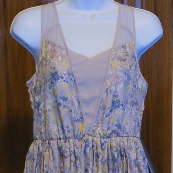 NWT beautiful Lilac floral pleated dress Easter wear LAUREN CONRAD 64 dollars with hangtag Easter