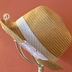 TOMMY BAHAMA KIDS straw hat new with tags Fedora