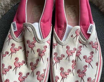 flamingo slip on vans