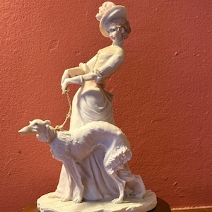 Greyhound Lady Figurine - Etsy