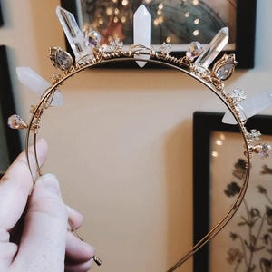 Rose Quartz Tiara - Etsy display picture 1
