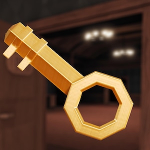 Backdoor Room Key - Roblox Doors Inspired  - Pretend Play