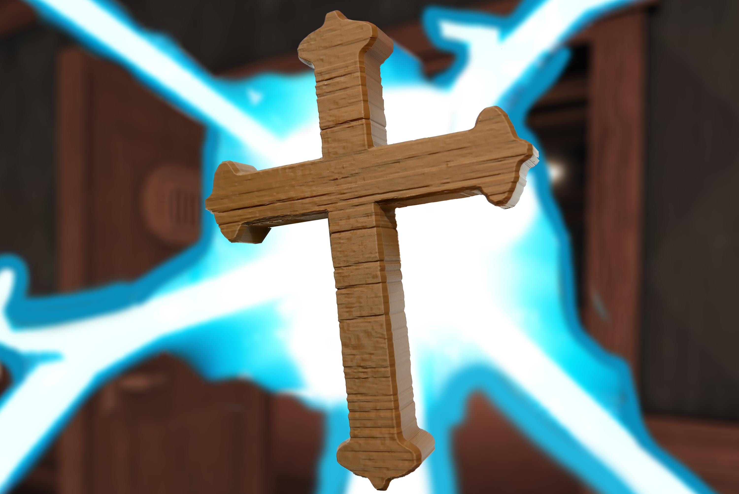 Doors Crucifix Ritual Crucifix With Stand Premium Life Size - Roblox Doors Inspired - Etsy