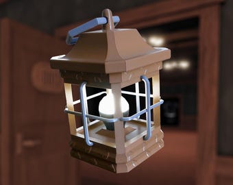 Lantern - Life Size - LED Light - Roblox Doors Inspired The Outdoors - 3D printed