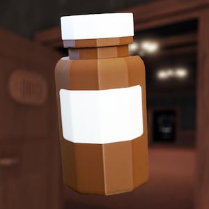 Vitamins Bottle - Roblox Doors Inspired for Pretend Play