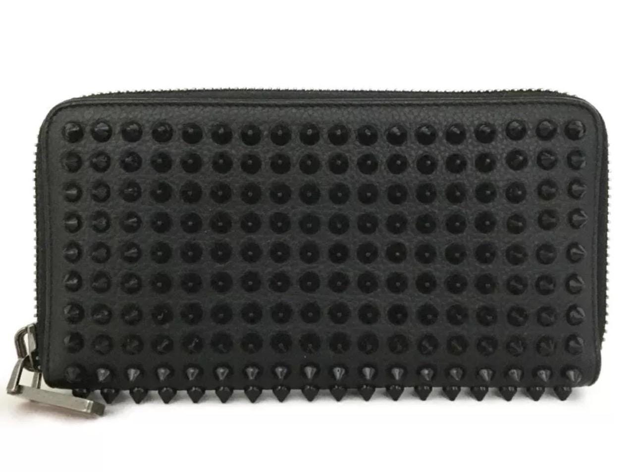 NEW Christian Louboutin Panettone Wallet ▲Black 3195051CM53 Panettone - Wallet - Calf leather and rubber - Black