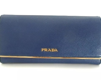 プラダ サフィアーノレザー カードホルダー – ネイビーブルー - Etsy 日本