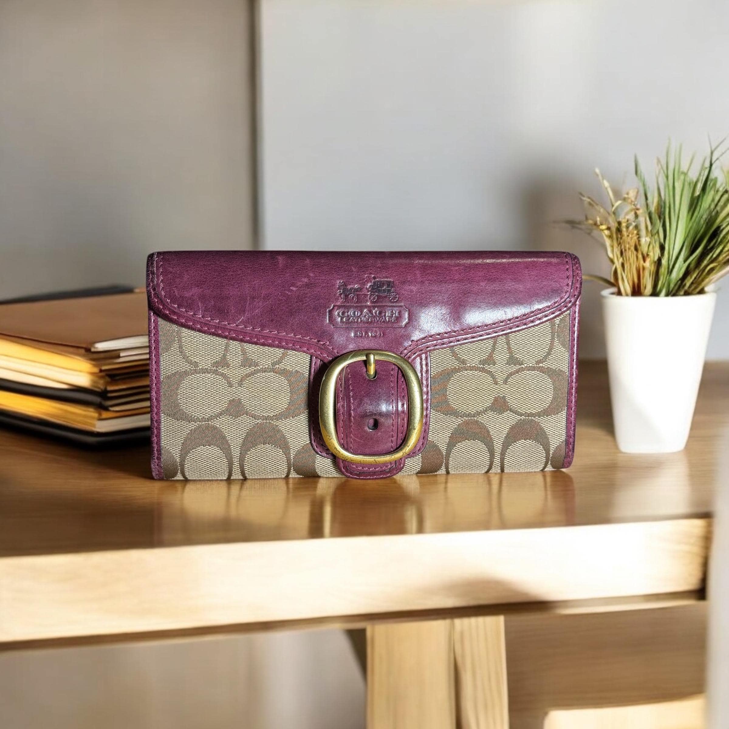 Vintage burgundy coach bag - Etsy 日本