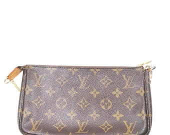 Louis Vuitton Monogram Pocket - Brunt Läder