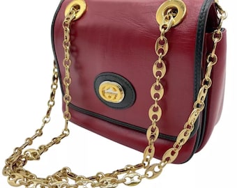 Designeruttalande: GUCCI G-väska med sammankopplad kedja