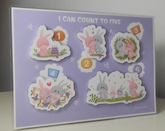Montessori Counting Game: Bunny Math Printable (Digital Download)