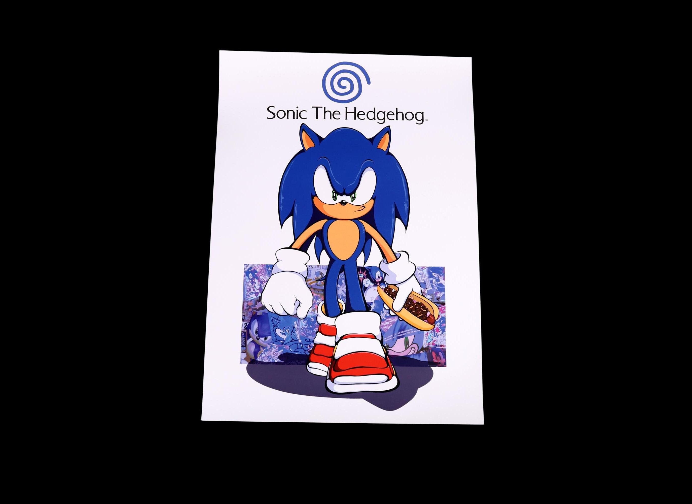 Sonic Dreamcast Poster, A3 Print, Sonic Adventure 2, Magazine