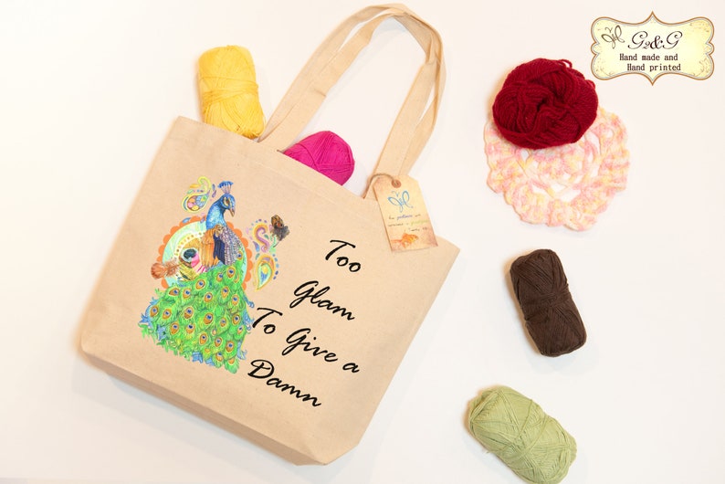 bird Always Sparkle tote bag Stocking Filler Peacock gift bag Personalized Tote I/'m a peacock you gotta let me fly bridesmaid gift