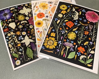 Pressed Botanical Art Card