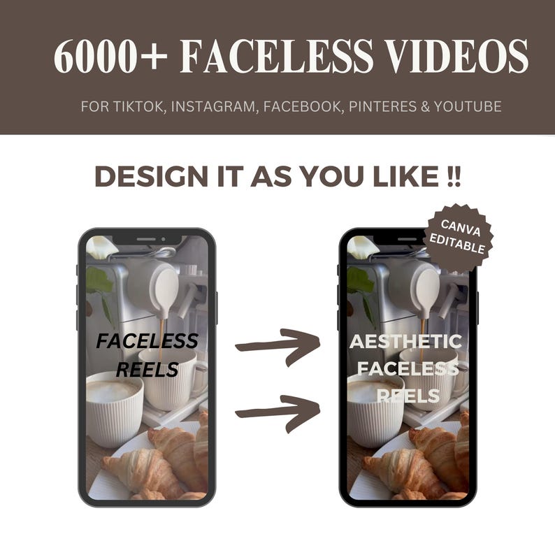 6000+ Faceless Aesthetic Videos + Story, DFY, Aesthetic Video ...