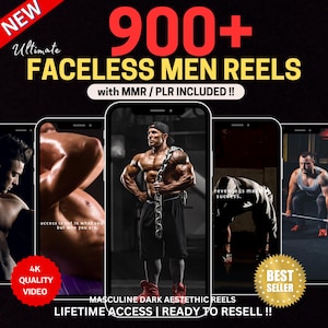 900+ MRR Faceless Videos Man Faceless Men Reels Luxury Reels Faceless Men Videos Faceless Marketing Instagram Reels PLR  Master Resell Right