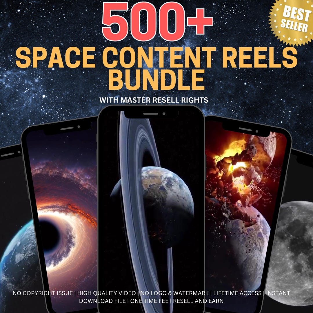 500+ Space Content Reels Videos | Space Reels Bundle, Instagram Reels ...