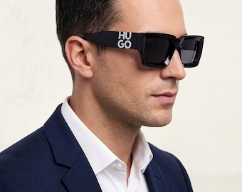 Hugo Boss Herren schwarze Sonnenbrille