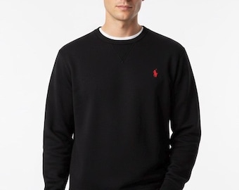 Polo Ralph Lauren Men’s Long Sleeve Cotton Sweatshirt Black