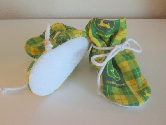 john deere baby booties