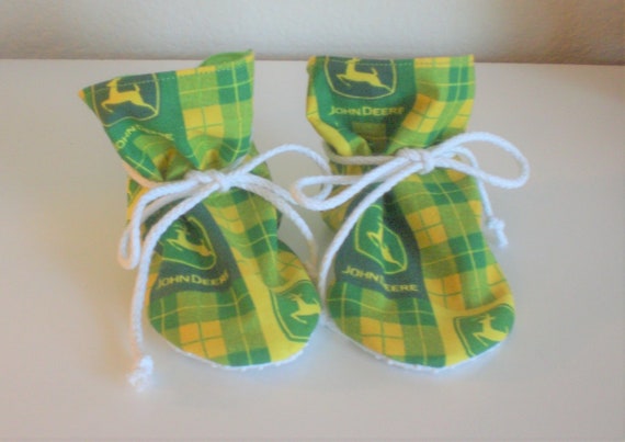 john deere baby booties