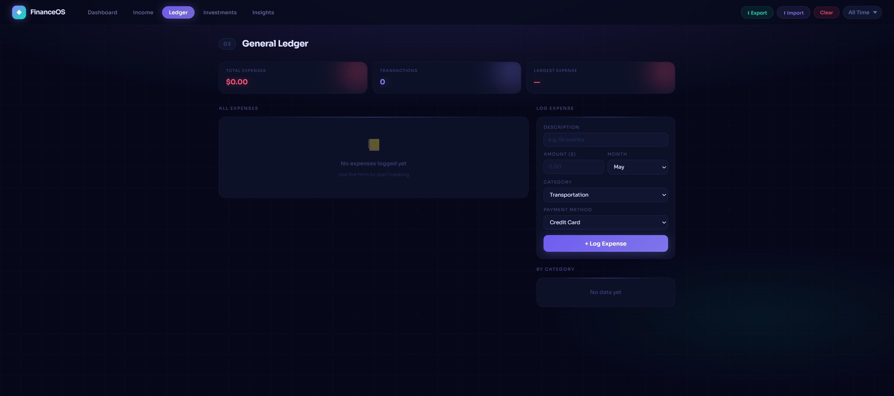 Personal Budget Dashboard | Dark Theme HTML | Income Tracker, Expense ...