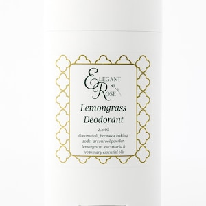 Natural Deodorant - Lemongrass Deodorant, Extra Protection Deodorant