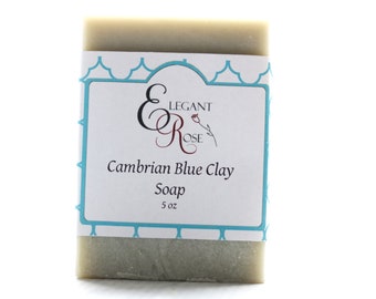 Cambrian Blue Clay Soap Bar - Essential Oil Soap - Natural Soap