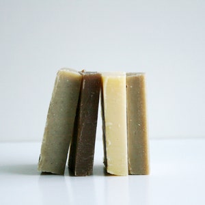 Shampoo Bar Sample Set - Natural Hair Care- 4 Shampoo Soap Samples