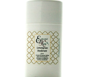 Natural Deodorant - Lemongrass Deodorant, Extra Protection Deodorant