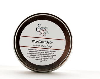 Woodland Spice Shave Soap, Mens Shaving Soap, Men's Shave Soap, Shave Soap Gift, Wet Shave Soap