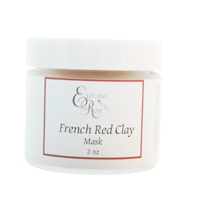 French Red Clay Mask -  Clay Face Mask, Normal Skin Face Mask, Facial Mask, Clay Mask