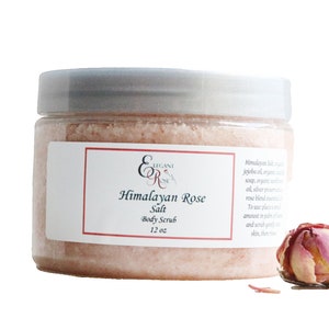 Himalayan Rose Salt Scrub - Dead Sea Salt Scrub, Body Scrub, Sea Salt Scrub, Natural Body Scrub, Moisturizing Scrub