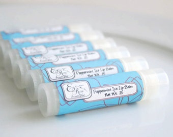 Peppermint Ice Lip  Balm - All Natural Lip Balm, Lip Balm