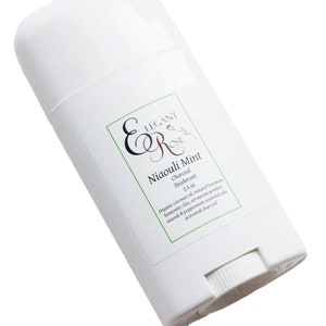 Niaouli Mint Charcoal Deodorant, Natural Deodorant, Essential Oil Deodorant