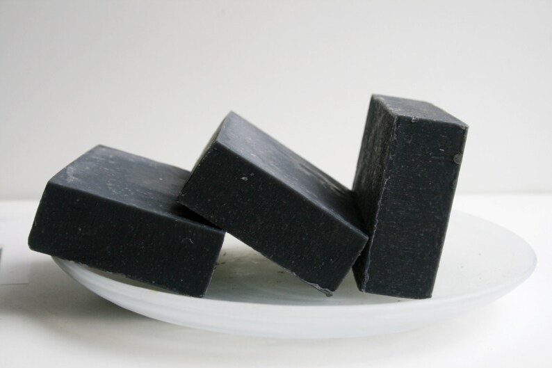 Unscented Activated Charcoal Soap Bar charcoal Soap Handmade Etsy