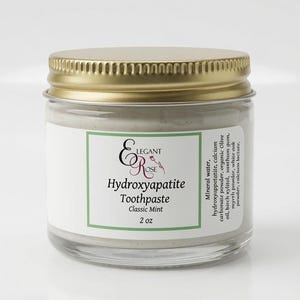 Hydroxyapatite Toothpaste: Fluoride-Free, Glass Jar, Coconut Free