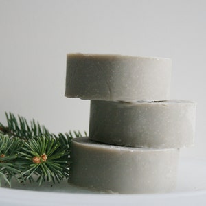 Fresh Pine Handmade Shaving Soap Bar Essential Oil Shaving Soap Natural Soap image 4