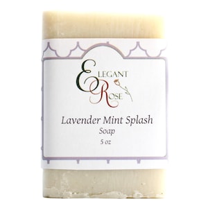 Lavender Mint Splash Soap Natural Soap Bar Essential Oil Soap image 1