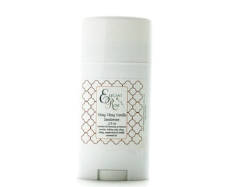 Ylang Ylang Vanilla Deodorant, Natural Deodorant, Aluminum Free Deodorant