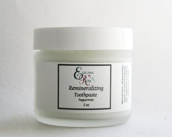 Natural Remineralizing Toothpaste, Flouride Free Toothpaste, Toothpaste