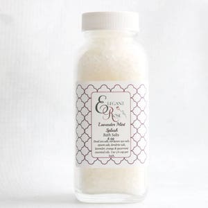 Lavender Mint Splash Bath Salts - Dead Sea Bath Salts, Natural Bath Salts