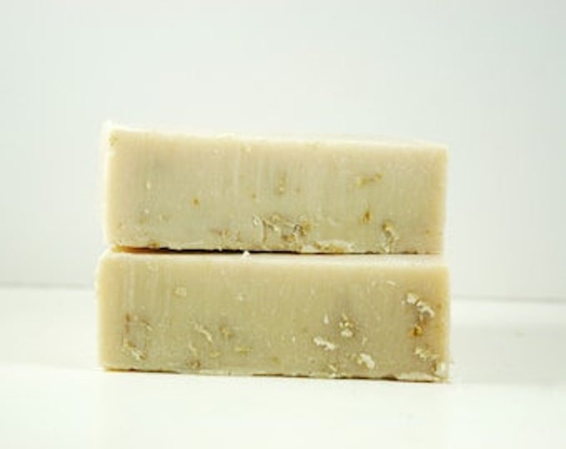 Oatmeal Honey Soap Unscented Soap Baby Soap Gentle Soap Sensitive Skin Soap image 1